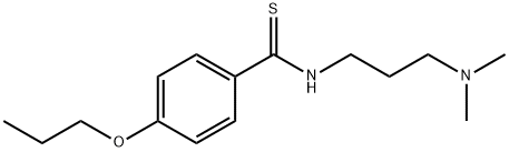 N-[3-(Dimethylamino)propyl]-p-propoxythiobenzamide Struktur