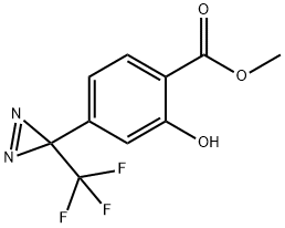 2-HYDROXY-4-[3-(TRIFLUOROMETHYL)-3H-DIAZIRIN-3-YL]BENZOIC ACID, METHYL ESTER Structure