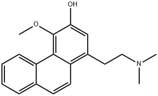 1-[2-(Dimethylamino)ethyl]-4-methoxyphenanthren-3-ol Struktur