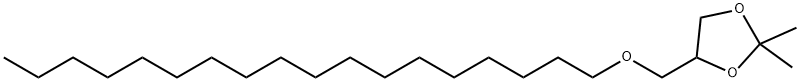 2,2-二甲基-4-((十八烷氧)甲基)-1,3-二氧戊環(huán) 結(jié)構(gòu)式