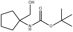 N-BOC-1-AMINO-1-CYCLOPENTANEMETHANOL Struktur