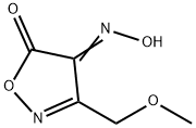 4,5-Isoxazoledione,3-(methoxymethyl)-,4-oxime(9CI) Struktur