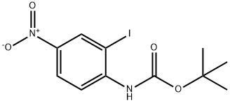 tert-butyl 4-nitro-2-iodophenylcarbamate Struktur