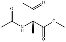 Isovaline,  N-acetyl-3-oxo-,  methyl  ester Struktur