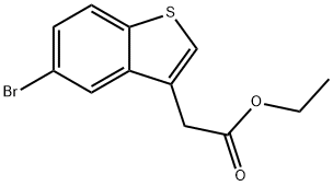 ethyl 2-(5-broMobenzo[b]thiophen-3-yl)acetate Struktur