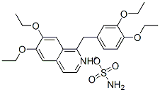 1-(3,4-diethoxybenzyl)-6,7-diethoxyisoquinolinium sulphamate  Struktur