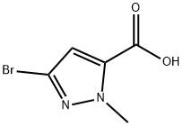 3-Bromo-1-methyl-1H-pyrazole-5-carboxylicacid, 173841-05-9, 結(jié)構(gòu)式
