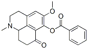 7H-Benzo[de]quinolin-7-one,  1,2,3,8,9,9a-hexahydro-6-hydroxy-5-methoxy-1-methyl-,  benzoate  (ester)  (8CI) Struktur