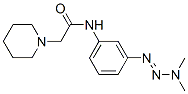 N-(3-dimethylaminodiazenylphenyl)-2-(1-piperidyl)acetamide Struktur