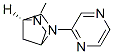 2,5-Diazabicyclo[2.2.1]heptane,2-methyl-5-pyrazinyl-,(1S)-(9CI) Struktur
