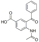 4-(Acetylamino)-3-benzoylbenzoic acid Struktur