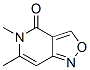 Isoxazolo[4,3-c]pyridin-4(5H)-one, 5,6-dimethyl- (9CI) Struktur