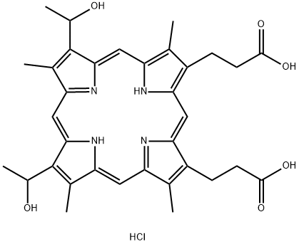 HEMATOPORPHYRIN DIHYDROCHLORIDE Structure