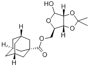 5-O-ADAMANTANCARBONYL-2,3-O-ISOPROPYLIDENE-D-RIBOFURANOSE Struktur