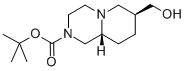 (7S,9AR)-TERT-BUTYL 7-(HYDROXYMETHYL)HEXAHYDRO-1H-PYRIDO[1,2-A]PYRAZINE-2(6H)-CARBOXYLATE Struktur