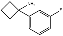 1-(3-FLUOROPHENYL)CYCLOBUTANAMINE Structure