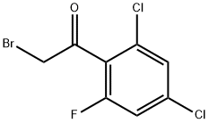 2',4'-Dichloro-6'-fluorophenacyl bromide Struktur