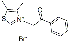THIAZOLIUM, 4,5-DIMETHYL-3-(2-OXO-2-PHENYLETHYL)-, BROMIDE Struktur