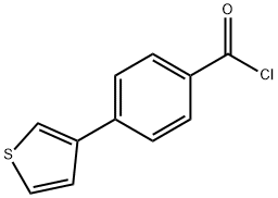4-THIEN-3-YLBENZOYL CHLORIDE Struktur