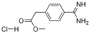 Benzeneacetic acid, 4-(aMinoiMinoMethyl)-, Methyl ester, Monohydrochloride Struktur