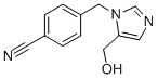 4-(5-HYDROXYMETHYLIMIDAZOL-1-YLMETHYL)BENZONITRILE Struktur