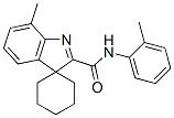 2'-(2-Methylphenylaminocarbonyl)-7'-methylspiro[cyclohexane-1,3'-[3H]indole] Struktur