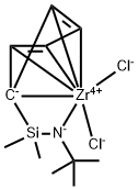 DIMETHYLSILYL (T-BUTYLAMIDO)CYCLOPENTADIENYL ZIRCONIUM DICHLORIDE Struktur