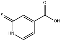 2-Mercaptopyridine-4-carboxylic acid Struktur