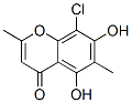 8-Chloro-5,7-dihydroxy-2,6-dimethyl-4H-1-benzopyran-4-one Struktur