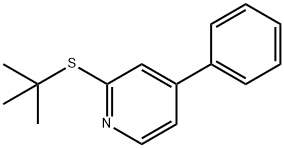 2-tert-Butylthio-4-phenylpyridine Struktur