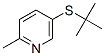 5-(tert-Butylthio)-2-methylpyridine Struktur