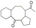 4-Acetyltetradecahydro-11H-benzo[a]cyclopenta[d]cycloocten-11-one Struktur