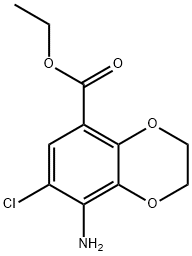 8-Amino-7-chloro-2,3-dihydrobenzo[1,4]dioxine-5-carboxylic acid ethyl ester|