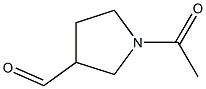 3-Pyrrolidinecarboxaldehyde, 1-acetyl-, (-)- (9CI) Struktur
