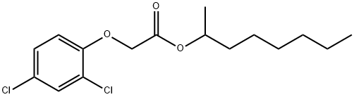 octan-2-yl 2-(2,4-dichlorophenoxy)acetate Struktur