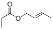 (E)-2-methyl-2-butenyl acetate  Struktur