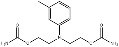2,2'-(m-Tolylimino)diethanol dicarbamate Struktur