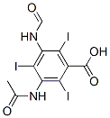 3-(Acetylamino)-5-(formylamino)-2,4,6-triiodobenzoic acid Struktur