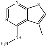 4-HYDRAZINO-5-METHYLTHIENO[2,3-D]PYRIMIDINE Struktur