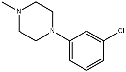 Piperazine, 1-(3-chlorophenyl)-4-methyl- Struktur