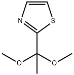 2-(1,1-DIMETHOXYETHYL)THIAZOLE, 200440-13-7, 結(jié)構(gòu)式
