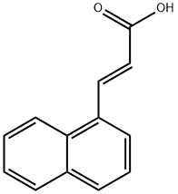 (2E)-3-(Naphth-1-yl)prop-2-enoic acid, trans-3-(Naphth-1-yl)acrylic acid Struktur