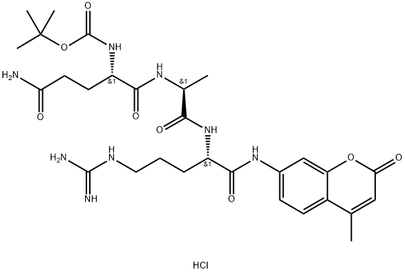 BOC-GLN-ALA-ARG-AMC · HCL, 201849-55-0, 結(jié)構(gòu)式