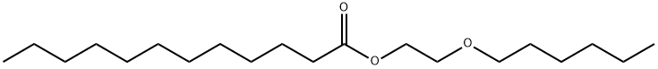 2-(hexyloxy)ethyl laurate Struktur