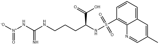 L-ORNITHINE, N5-[IMINO(NITROAMINO)METHYL]-N2-[(3-METHYL-8-QUINOLINYL)SULFONYL- Struktur