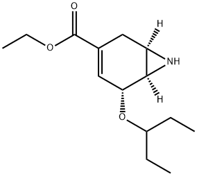 ETHYL (1R,5R,6R)-5-(1-ETHYLPROPOXY)-7-AZABICYCLO[4.1.0]HEPT-3-ENE-3-CARBOXYLATE Struktur