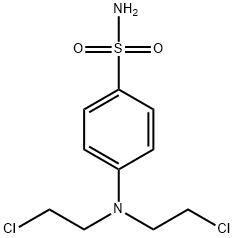 4-[Bis(2-chloroethyl)amino]benzenesulfonamide Struktur
