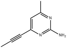 2-Pyrimidinamine, 4-methyl-6-(1-propynyl)- (9CI) Struktur