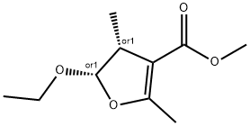 3-Furancarboxylicacid,5-ethoxy-4,5-dihydro-2,4-dimethyl-,methylester,cis-(9CI) Struktur