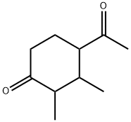Cyclohexanone, 4-acetyl-2,3-dimethyl- (9CI) Struktur